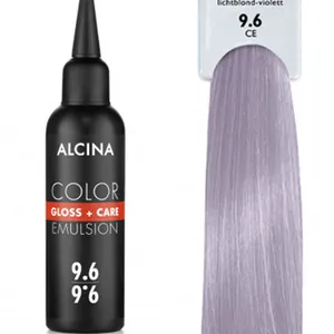 Alcina - Tónovací emulze - Color Gloss + Care Emulsion 9.6 Jasná blond - fialová 100 ml