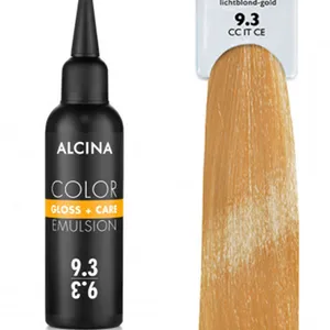 Alcina - Tónovací emulze - Color Gloss + Care Emulsion 9.3 Jasná blond zlatá 100 ml