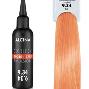 Alcina - Tónovací emulze - Color Gloss + Care Emulsion 9.34 Jasná blond - zlatá - měděná 100 ml