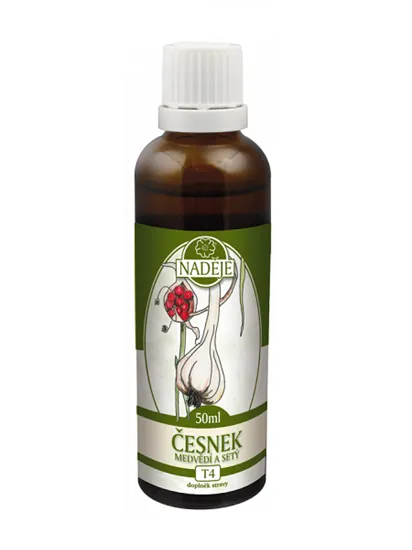 Naděje - Česnek medvědí a česnek setý - tinktura z bylin T4 50 ml
