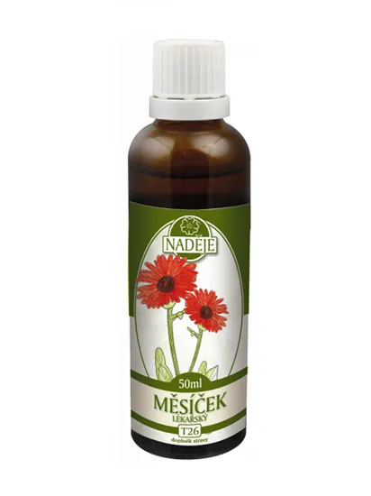 Naděje - Měsíček lékařský - tinktura z byliny T26 50 ml