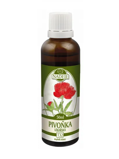 Naděje - Pivoňka - tinktura z rostliny T32 50 ml