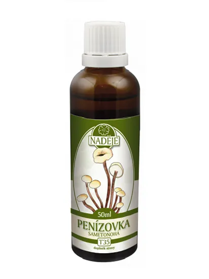 Naděje - Penízovka sametonohá - tinktura z rostliny T35 50 ml