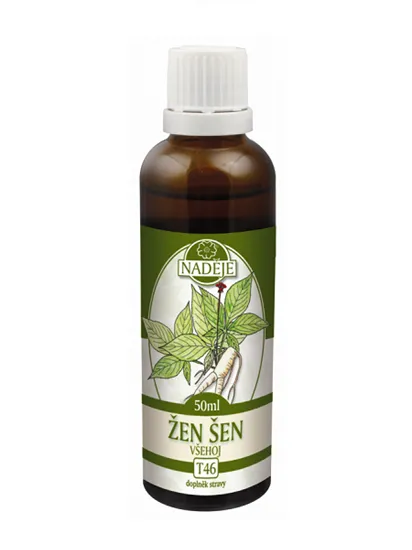 Naděje - Ženšen všehoj - tinktura z byliny T46 50 ml