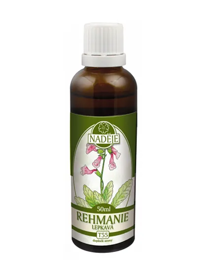 Naděje - Rehmanie lepkavá - tinktura z byliny T55 50 ml
