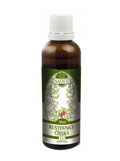 Naděje - Kustovnice čínská - tinktura z byliny T57 50 ml