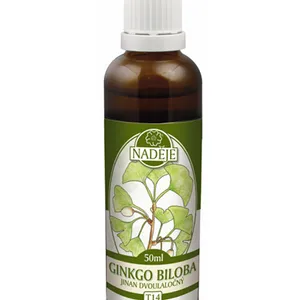 Naděje - Jinan dvoulaločný GINKGO BILOBA - tinktura z byliny T14 50 ml