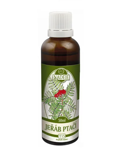 Naděje - Jeřáb ptačí - tinktura z byliny T15 50 ml