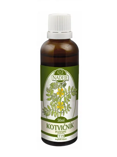 Naděje - Kotvičník pozemní - tinktura z byliny T19 50 ml