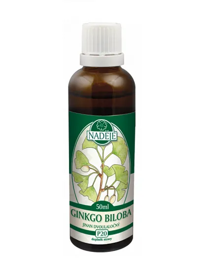 Naděje - Jinan dvoulaločný GINKGO BILOBA - tinktura z pupenů P20 50 ml