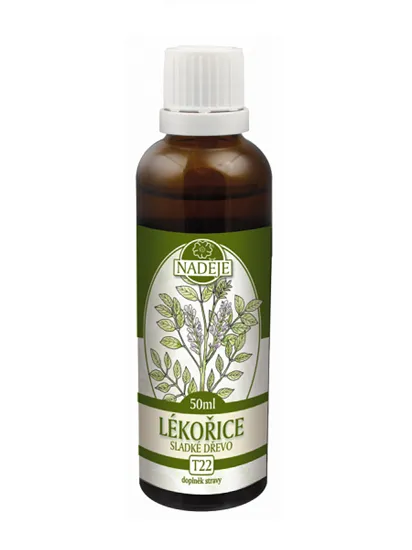 Naděje - Lékořice /sladké dřevo/ - tinktura z byliny T22 50 ml