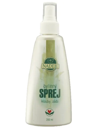 Naděje - Bylinný sprej se smrkem a kostivalem - Klouby a záda VKS2 200 ml
