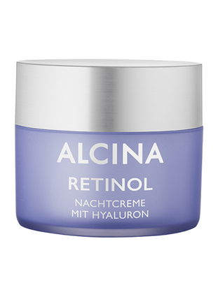 Alcina - Retinol Noční krém s hyaluronem - pro uvolněnou a odpočatou pleť 50 ml